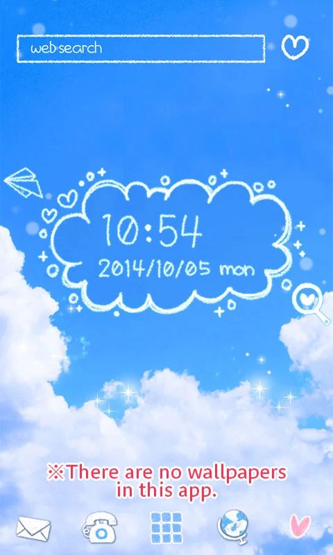 Cute Clock Widget 2 screenshot