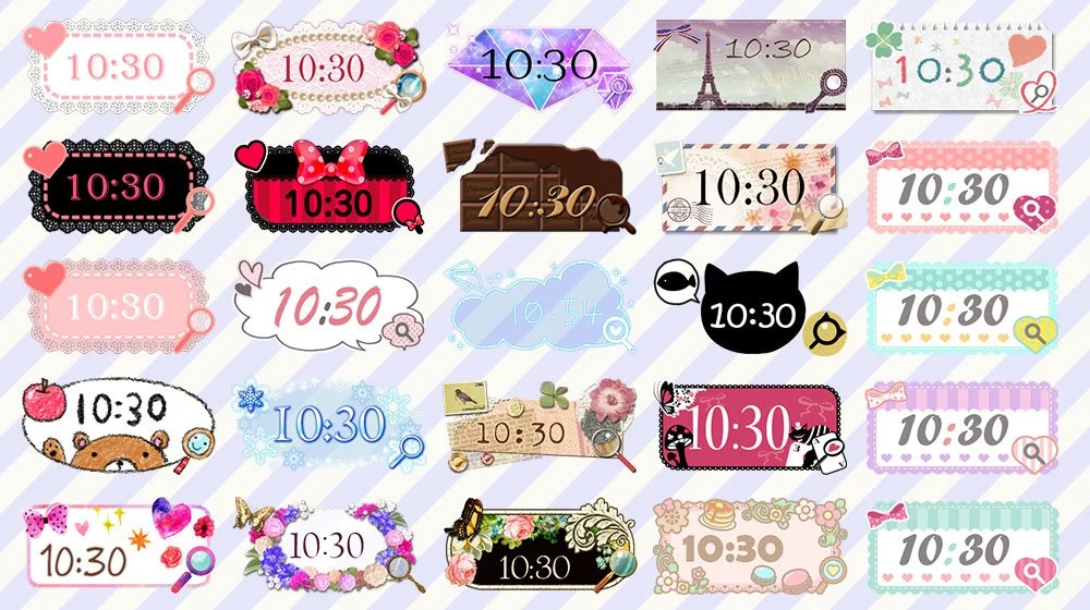 Cute Clock Widget 2 screenshot